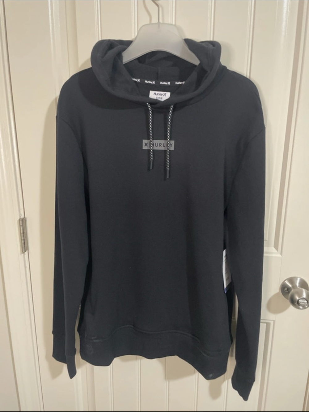 Hurley Black Logo Pullover Hoodie